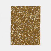 Funkelnder GoldGlitzer Fleecedecke (Vorderseite)