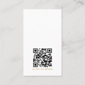 Funkelnder Hausreinigungsdienst QR Code Visitenkarte (Rückseite)
