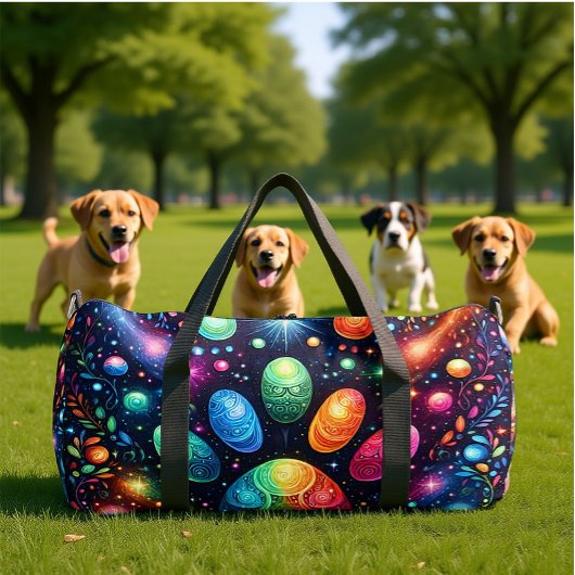 Funkelnder Kosmos Künstlerische Reise  Duffle Bag