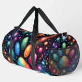 Funkelnder Kosmos Künstlerische Reise  Duffle Bag (Rechte Ecke)