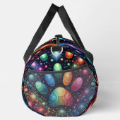 Funkelnder Kosmos Künstlerische Reise  Duffle Bag (Rechts)