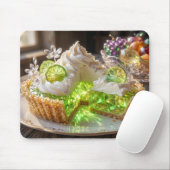 Funkelnder Kristall-Key-Lime-Pie-Dessert-Kunst Mousepad (Mit Mouse)