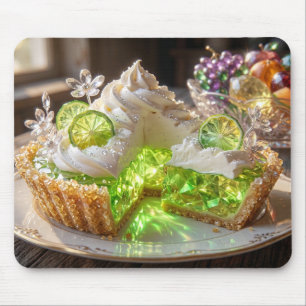 Funkelnder Kristall-Key-Lime-Pie-Dessert-Kunst Mousepad