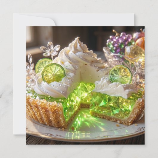 Funkelnder Kristall Key Lime Pie Leer (Vorderseite)