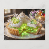 Funkelnder Kristall Key Lime Pie Postkarte (Vorderseite)