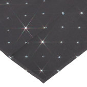 funkelnder Kristall Shiny Diamond Black Material Großer Tischläufer (Ecke)
