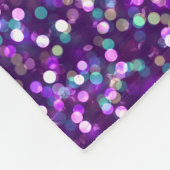 Funkelnder lila Glitzer Fleecedecke (Ecke)