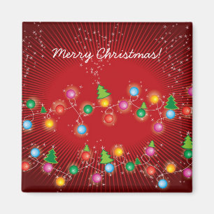 Funkelnder MiniX'mas Baum beleuchtet Magnet
