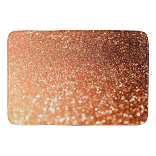 Funkelnder Ombre kupferner glänzender Trendy Badematte