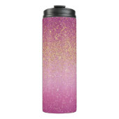Funkelnder Ombre-Muster Thermosbecher (Vorderseite)