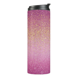 Funkelnder Ombre-Muster  Thermosbecher