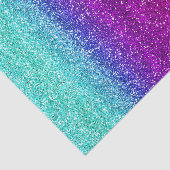 Funkelnder Regenbogen-Verlauf Glitter Seidenpapier (Ausschnitt)