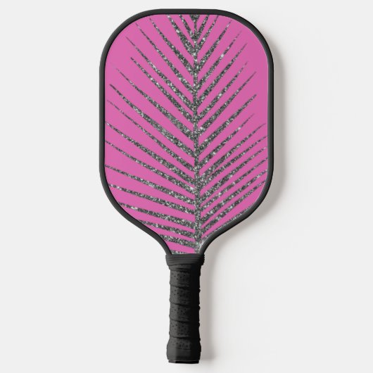 funkelnder rosa Glitzer Pickleball Schläger (Rückseite)
