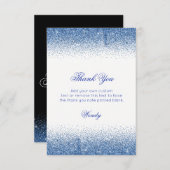 Funkelnder Saphir-Heels, danke Karten (Vorne/Hinten)