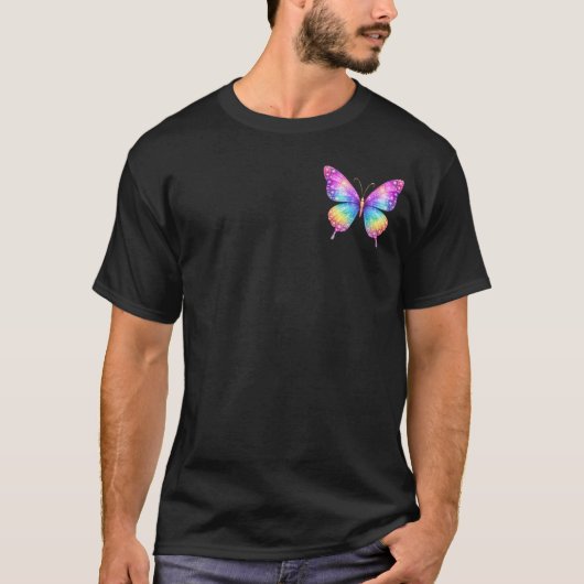 Funkelnder Schmetterling T-Shirt (Vorderseite)