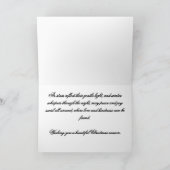 Funkelnder Schwirbelbaum – Weihnachtskarte Dankeskarte (Innenseite)