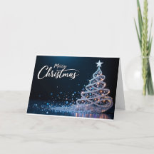 Funkelnder Schwirbelbaum – Weihnachtskarte