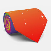 Funkelnder Sommer-Regenbogen Krawatte (Gerollt)