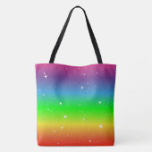 Funkelnder Sommer-Regenbogen Tasche (Rückseite)