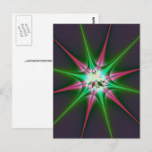 Funkelnder Stern Postkarte (Vorne/Hinten)