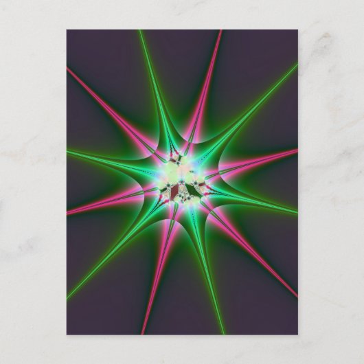 Funkelnder Stern Postkarte (Vorderseite)