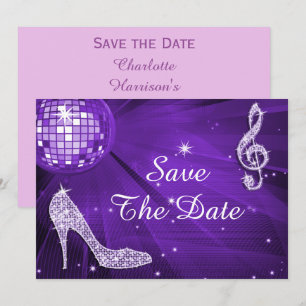 Funkelnder Stiletto-Absatz 30. Geburtstag Save The Date