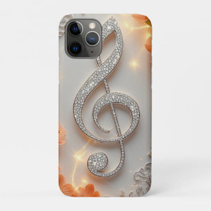 💎 Funkelnder Violinschlüssel Eleganz Diamant Musi Case-Mate iPhone Hülle