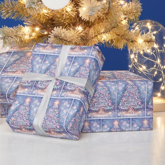 Funkelnder Weihnachtsbaum Geschenkpapier (Feiertage)