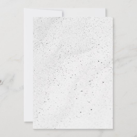 funkelnder weißer Sand Einladung (Vorderseite)