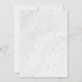 funkelnder weißer Sand Einladung (Rückseite)