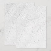 funkelnder weißer Sand Einladung (Vorne/Hinten)