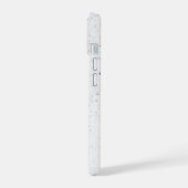 funkelnder weißer Sand iPhone 15 Hülle (Linke Seite)