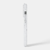Funkelnder weißer Sand iPhone Hülle (Linke Seite)