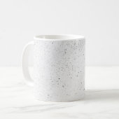 Funkelnder weißer Sand Kaffeetasse (Vorderseite Links)