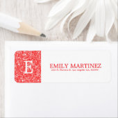 funkelnder weißer und roter Glitzer (Insitu)