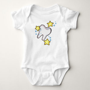 Funkelnder Zahn Baby Strampler