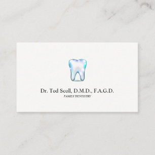 Funkelnder Zahn-Zahnarzt-Zahnpflege Visitenkarte