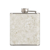 Funkelndes angebundenes Kolibri-Monogramm Flachmann (Rückseite)