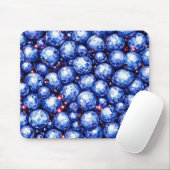 Funkelndes blaues Edelsteinmuster Mousepad (Mit Mouse)