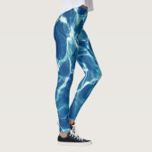 Funkelndes blaues Wasser Leggings (Rechts)