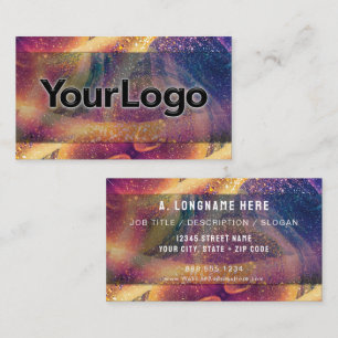 Funkelndes Cosmic Galaxy Artisan Firmenlogo  Visitenkarte