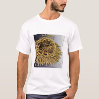 Funkelndes diamante de imitación-Löwe-Shirt