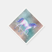 Funkelndes Einhorn Serviette (Ecke)