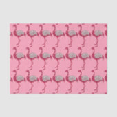 Funkelndes Flamingo-Seidenpapier Seidenpapier (Vorderseite)