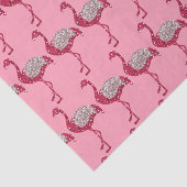 Funkelndes Flamingo-Seidenpapier Seidenpapier (Ausschnitt)
