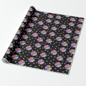 Funkelndes florales Juwelenmuster Geschenkpapier (Ungerollt)