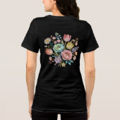 Funkelndes Frühlingsbouquet Tri-Blend Shirt (Rückseite)