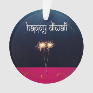 Funkelndes glückliches Diwali - Verzierung Ornament