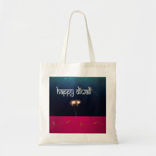 Funkelndes Happy Diwali - Budget-Tasche Tragetasche