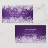 Funkelndes Nachtlila berufliches Visitenkarte (Vorne/Hinten)